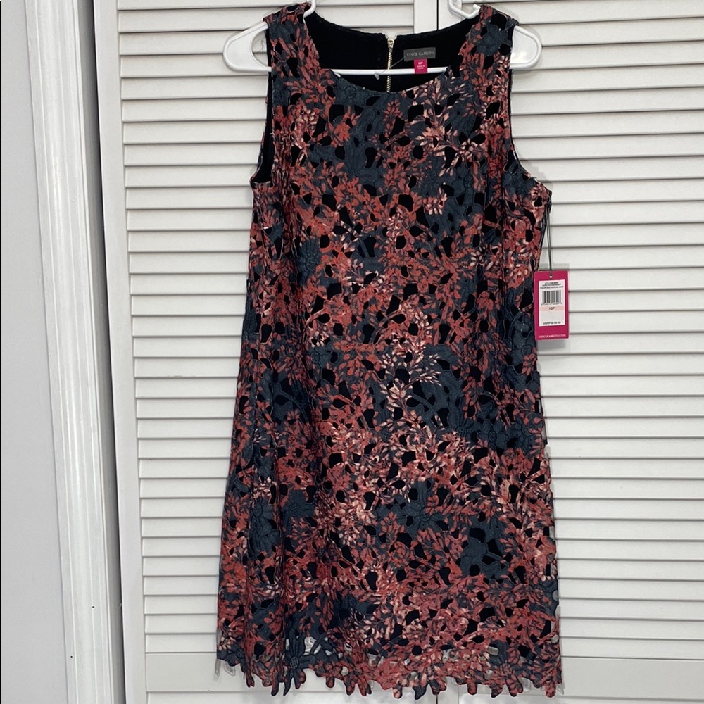 🔥🔥Vince Camuto Pink and Black Lace Dress